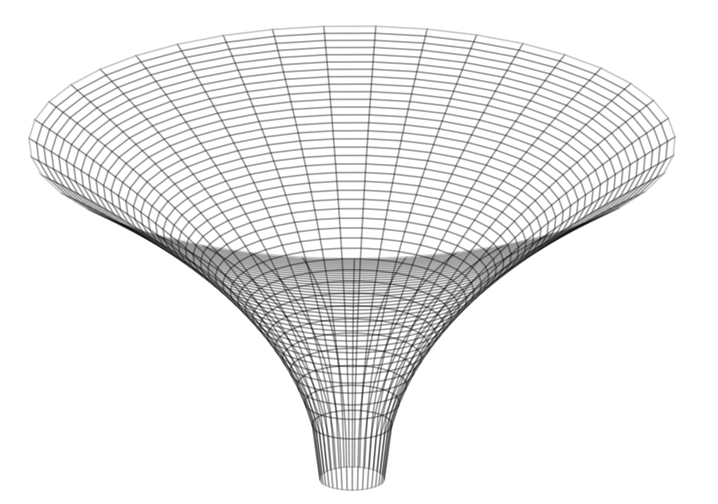 Flamm's paraboloid for the Schwarzschild solution.