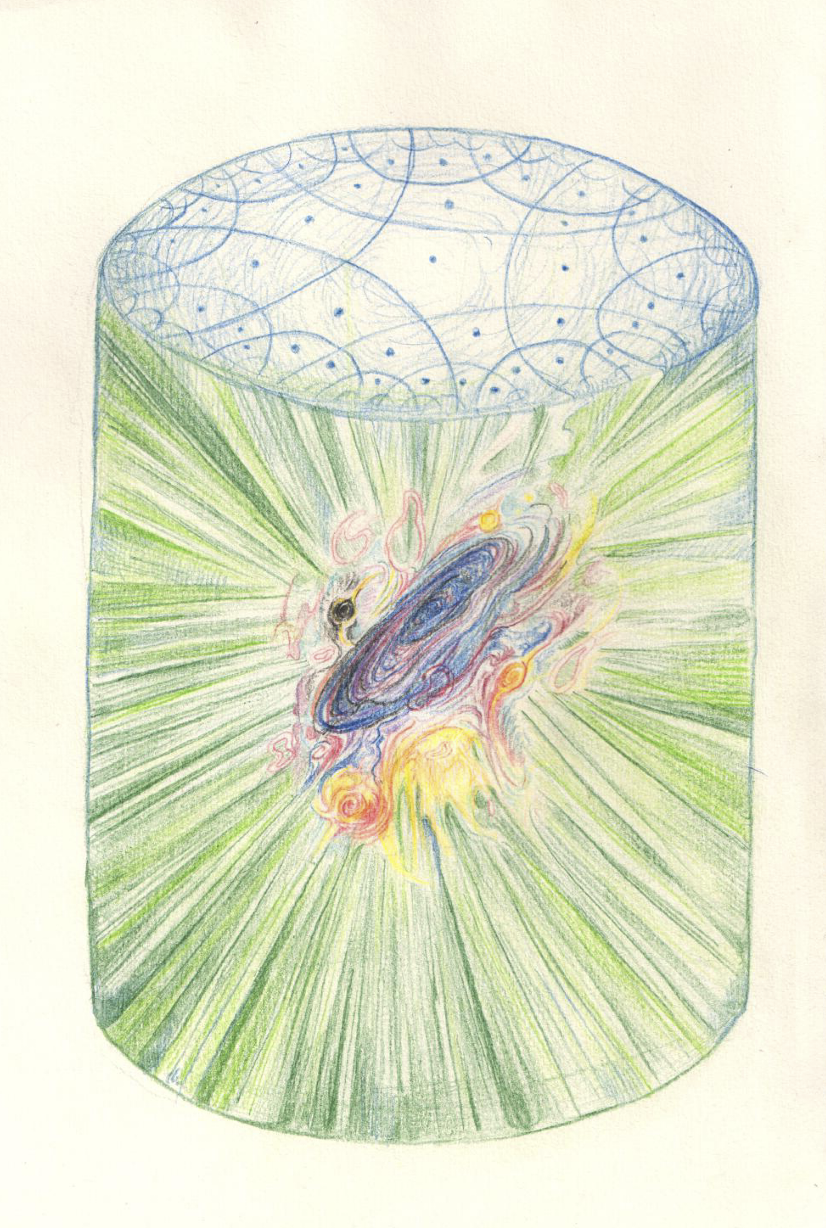 Artistic illustration of AdS/CFT correspondence