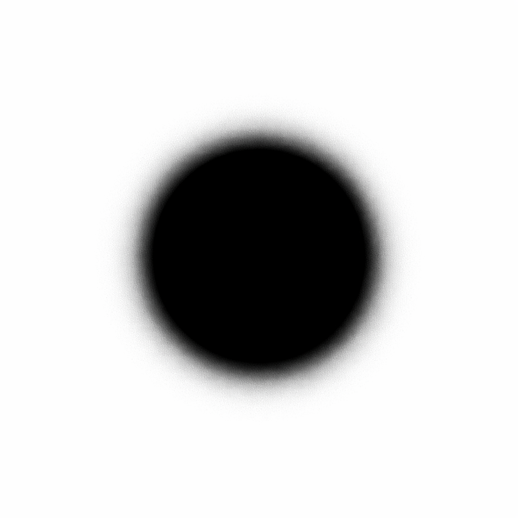 Illustration of a fuzzy black hole horizon